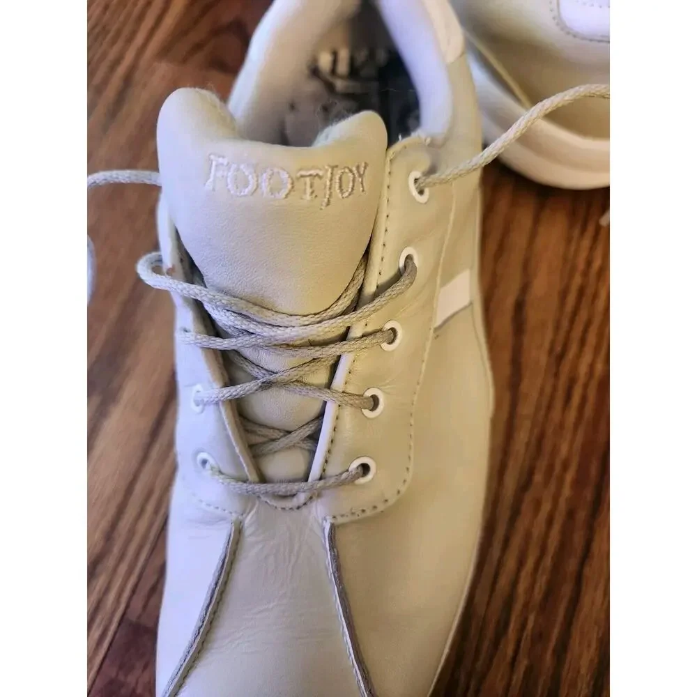 FootJoy eComfort Golf Shoes Women's Beige Spikes 98558 Size 6.5 - Picture 11 of 11